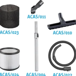 ASPIRAPOLVERE ASPIRALIQUIDI 60 LT CON PRESA