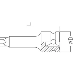 BUSSOLA TORX MASCHIO AD IMPATTO