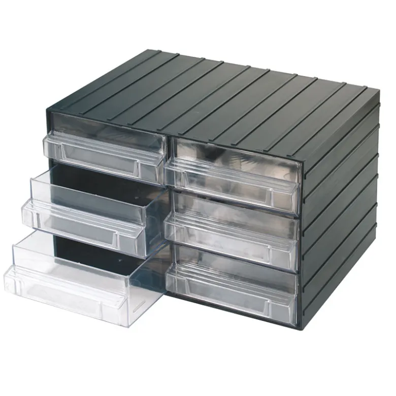 CASSETTIERE CON CASSETTI ESTRAIBILI TRASPARENTI