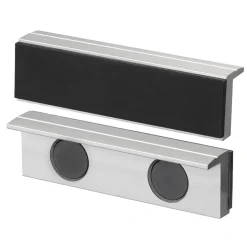 COPPIA DI COPRIGANASCE MAGNETICHE IN ALLUMINIO RIVESTITE IN GOMMA