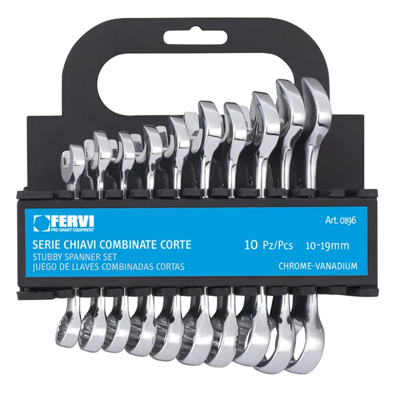 SERIE CHIAVI COMBINATE CORTE CROMATE LUCIDE
