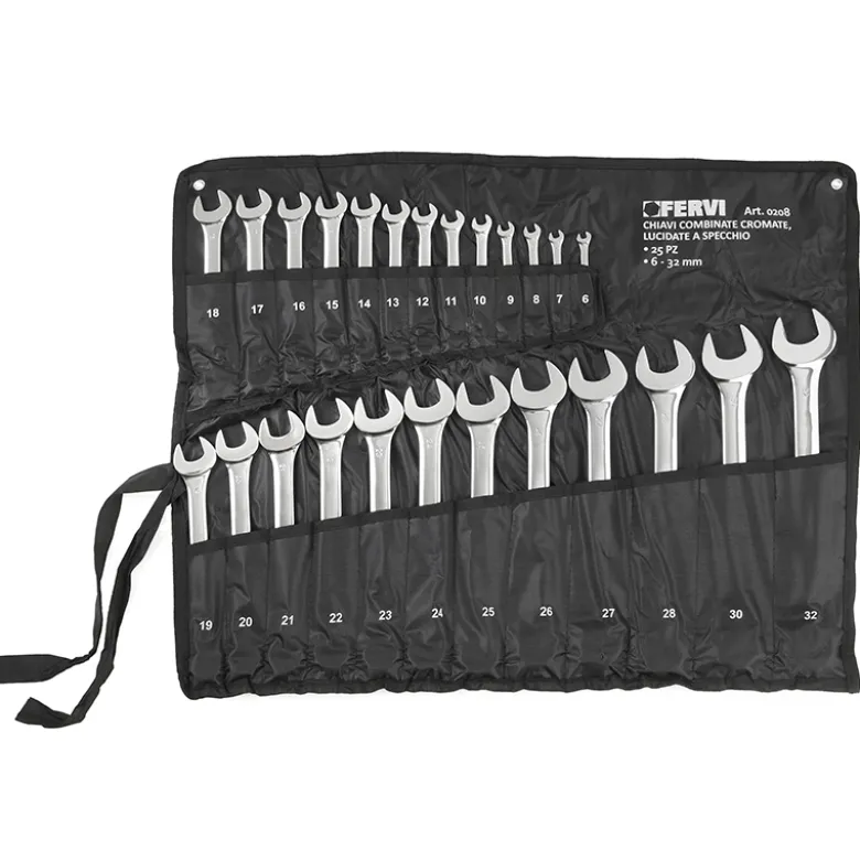 SERIE CHIAVI COMBINATE CROMATE LUCIDE