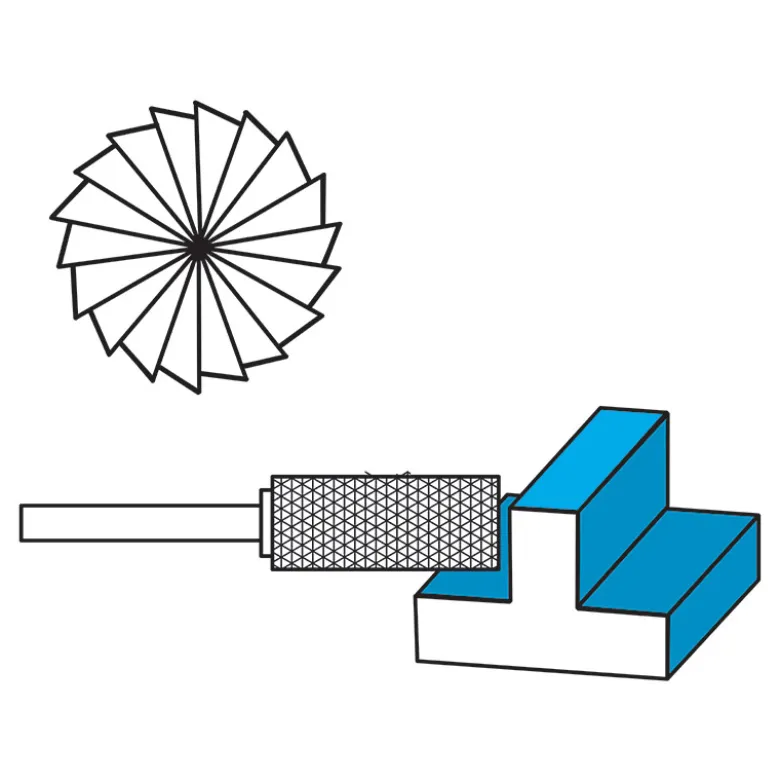SERIE FRESE ROTATIVE IN METALLO DURO
