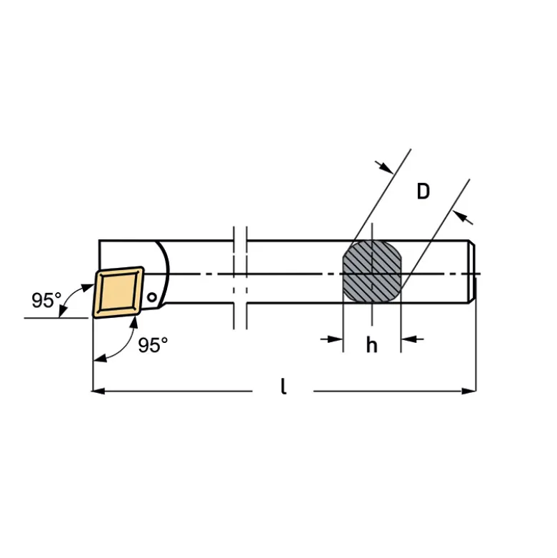 SET UTENSILI PER INTERNO 95°