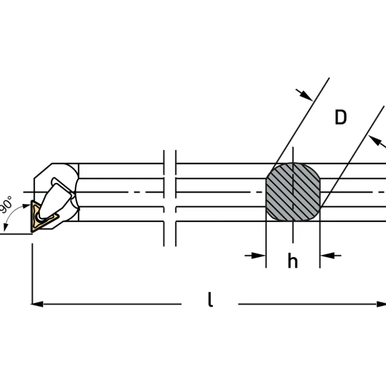 UTENSILE PER INTERNO CON INSERTI
