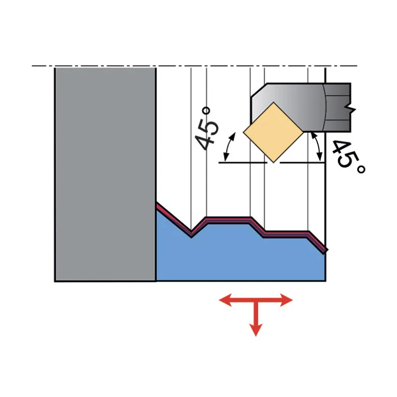 UTENSILE PER INTERNO CON INSERTI