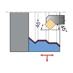 UTENSILI PER INTERNO 45°